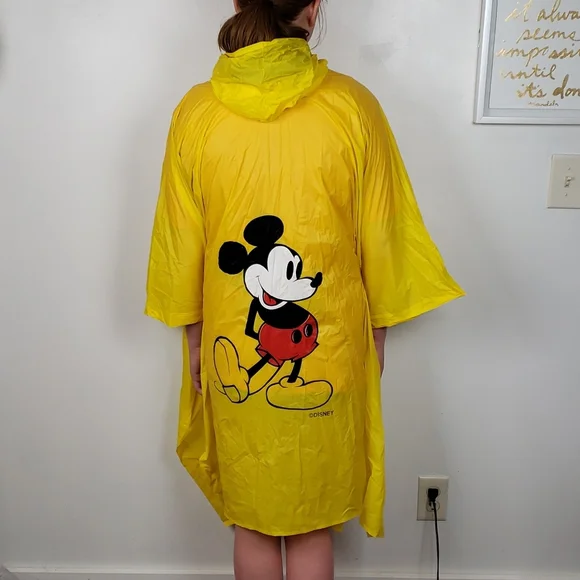 Disney Jackets Coats Vintage Yellow Walt Disney World Mickey